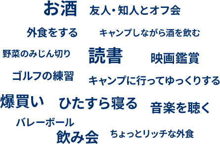 ストレス解消法は？